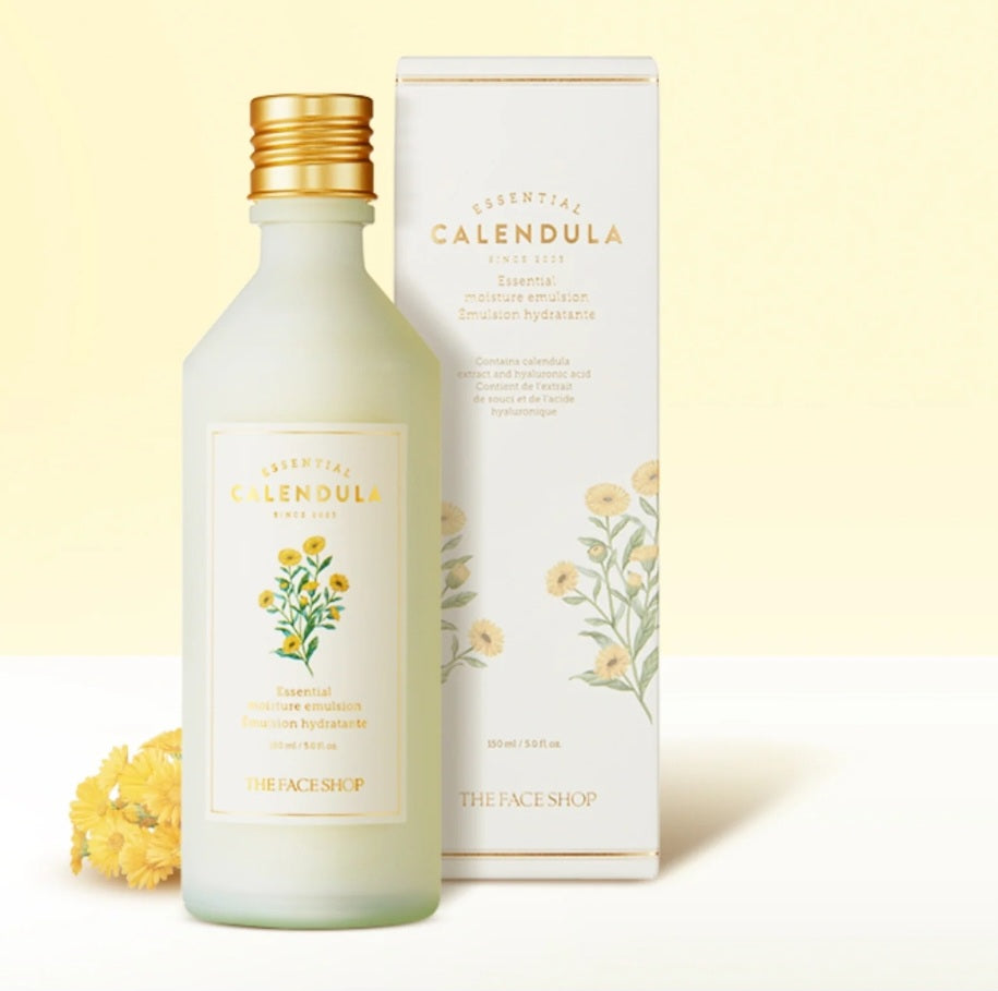 X2 Essential Calendula Moisture Emulsion | Hydrating & Soothing Skincare | The Face Shop