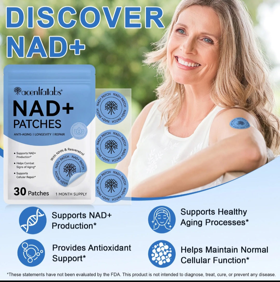 NAD+ Patches – Anti-Aging, Longevity & Cellular Repair (30 Patches)