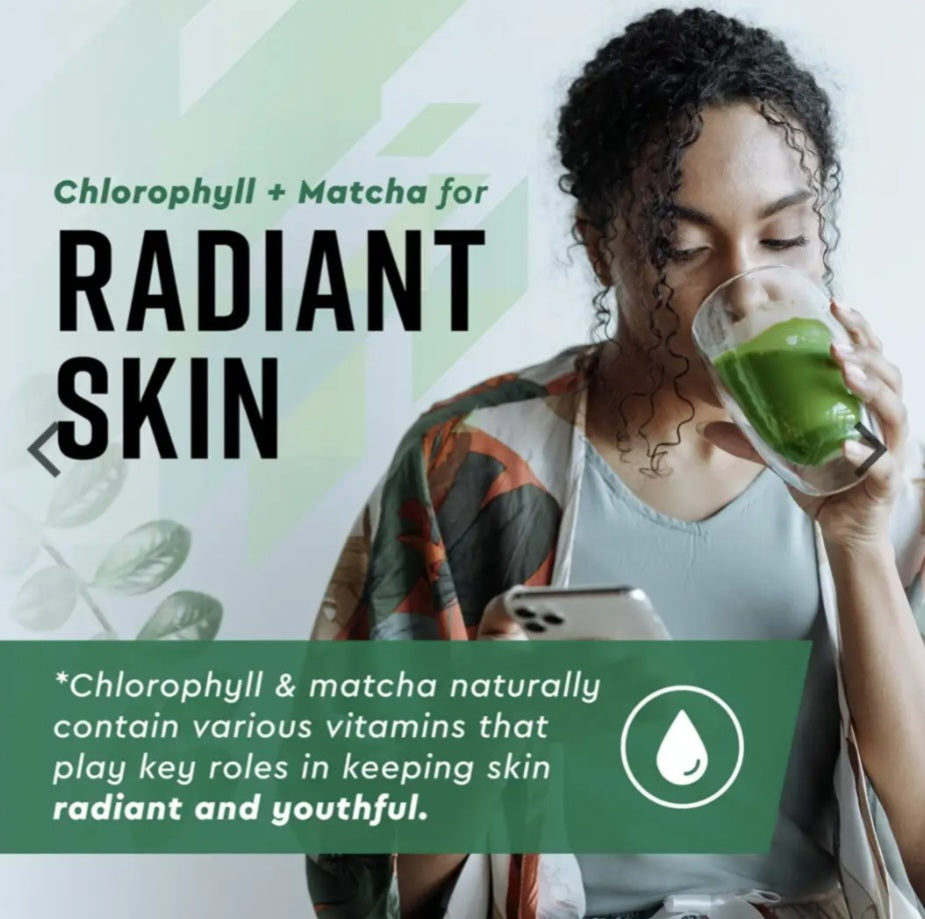 Liquid Chlorophyll + Matcha Drops – Natural Detox & Energy Support
