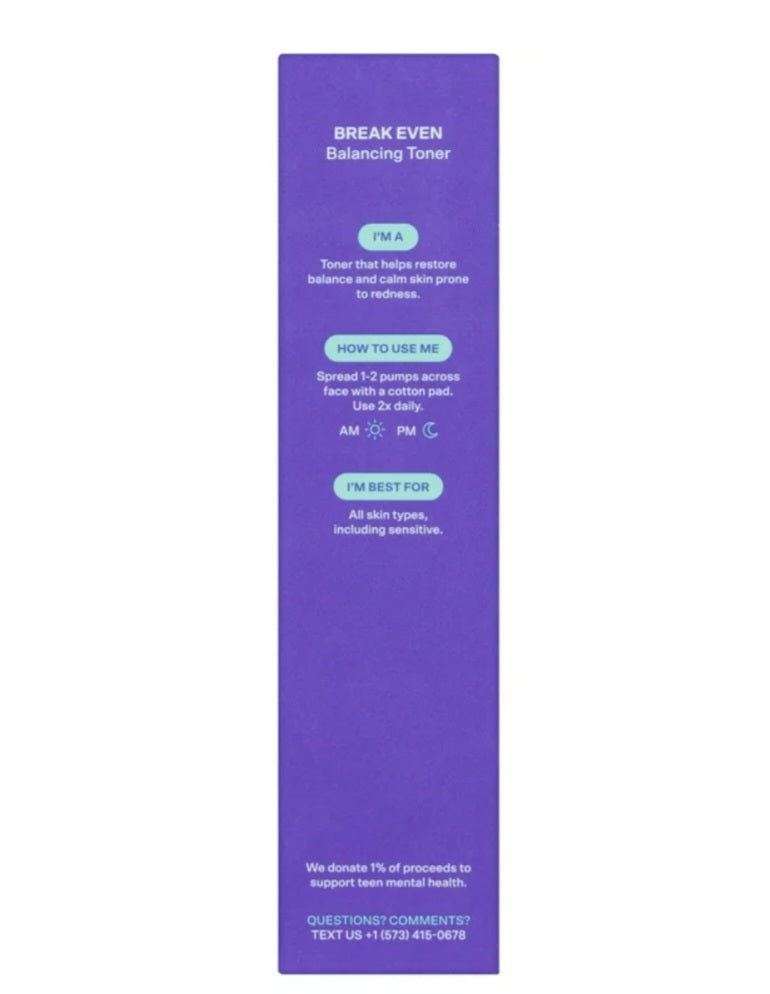 Bubble Break Even Balancing Toner – Oil Control & Pore Refining (4.2 fl oz / 125 ml)