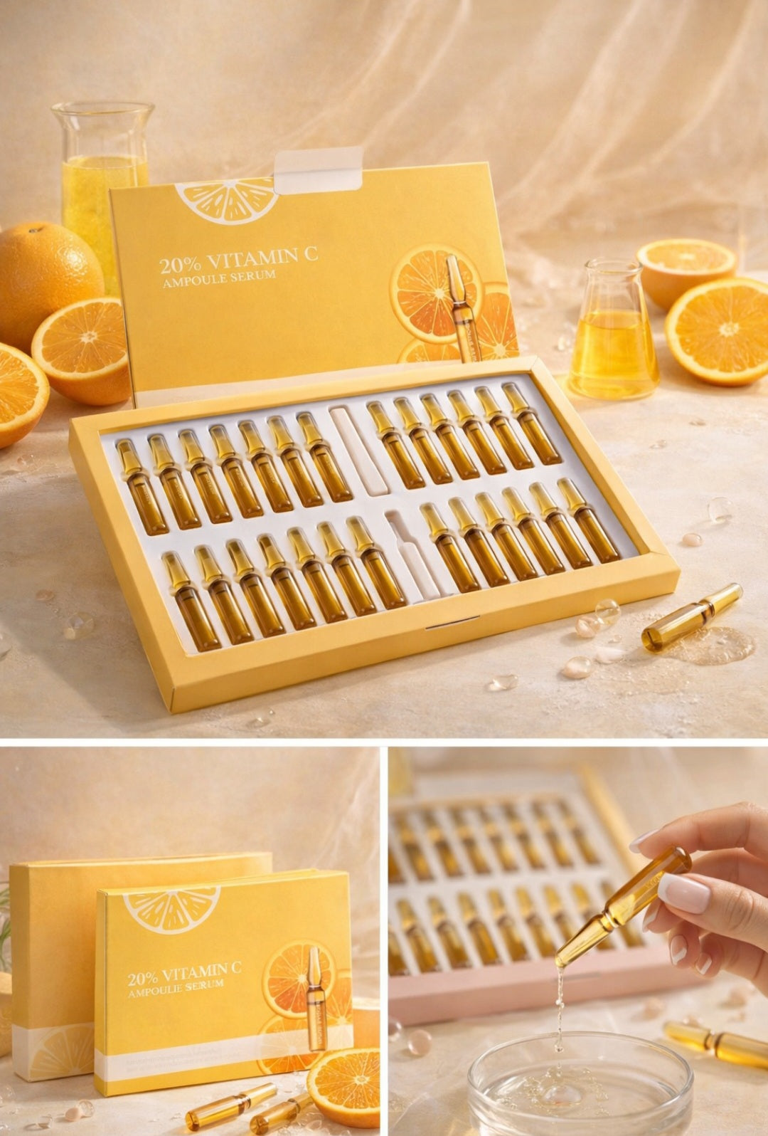 20% Vitamin C Ampoule Serum – Brightening & Glow Support