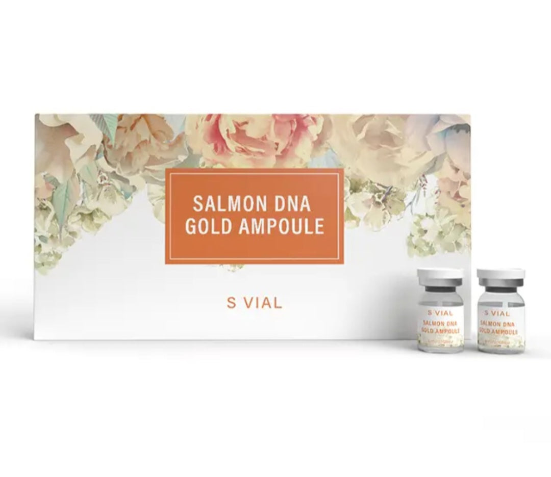 Salmon DNA Gold Ampoule – PDRN Skin Repair Serum (10 Vials)