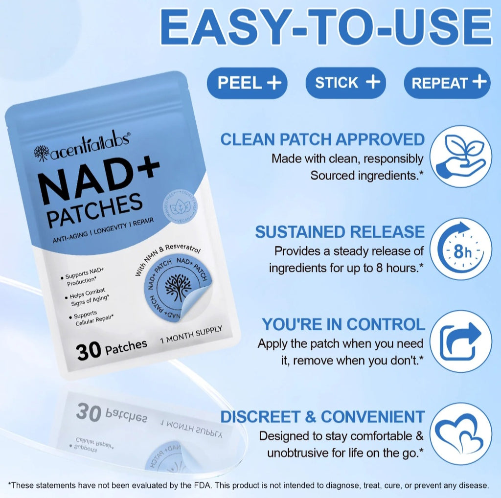 NAD+ Patches – Anti-Aging, Longevity & Cellular Repair (30 Patches)