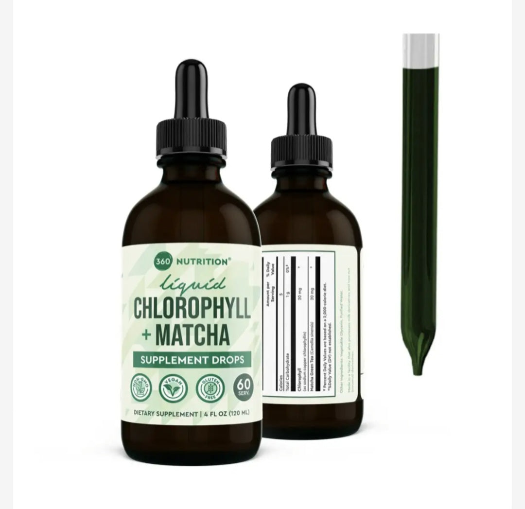 Liquid Chlorophyll + Matcha Drops – Natural Detox & Energy Support